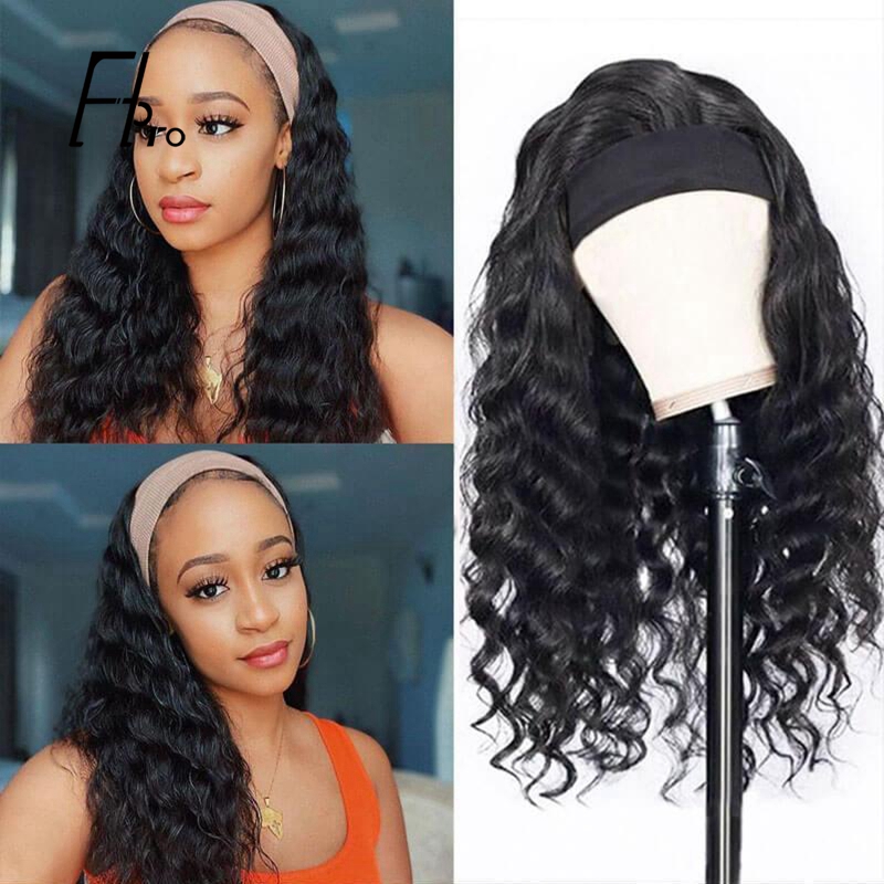 Headband Wigs Loose Wave High Density Glueless Virgin Hair Wigs